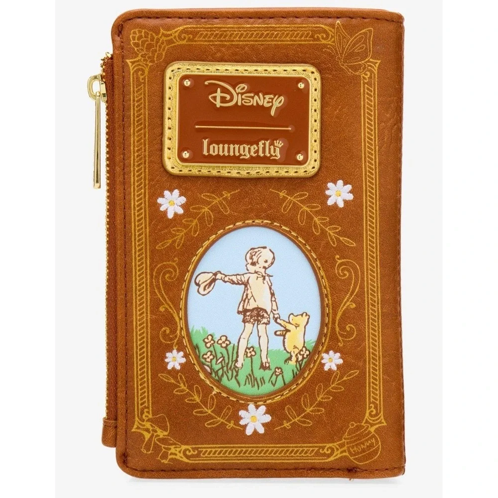NWT Loungefly Disney Winnie the Pooh Piglet BOOK Figural Crossbody & WALLET SET!